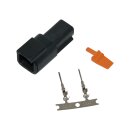 Deutsch DTM 2-Position Black Male Connector Black
