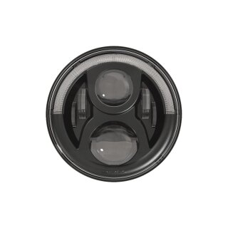 Model 8700 Evo 2 Dual Burn Headlight Insert With black reflector Black Clear