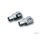Tapered Male Mount Peg Adapters - Serrated, Chrome Peg Adapters Serrated