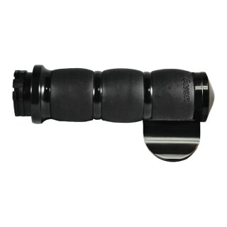 Avon Velvet air cushioned grips, black anodized