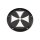 Iron Cross Derby Cover 5-hole Black Satin