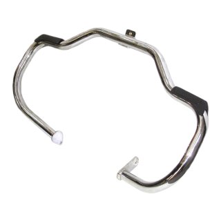 Engine Guard Chrome Front With Footrest 97-08 FLHT Except FLTR Models