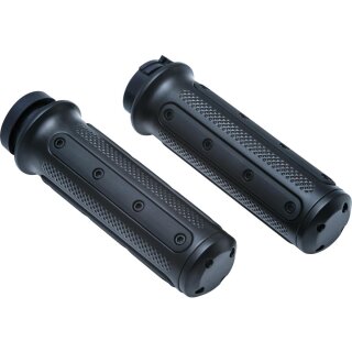 Heavy Industry Grips Black 1" Satin Cable operated