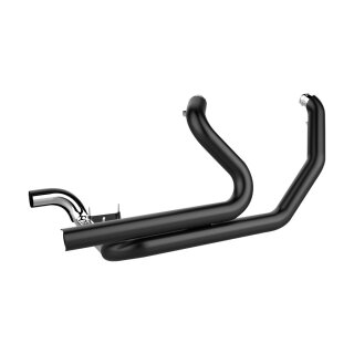 Khrome Werks Aggressor 2-in-1-in-2 Auspuff Krümmer schwarz für Harley Touring 93-08