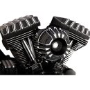 Deep Cut Pushrod Covers Black Anodized