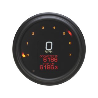 MLX-2000 Series Speedometer/Tachometer Scale: 250 km/h; black Aluminium 114.3 mm