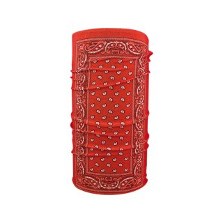 Red Paisley Motley Polyester Series Tube