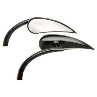 Rad II Micro Mirror Black, Powder Coated