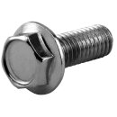 Indented Hex Flange Screw Pack Chrome