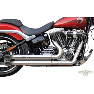 Hot Shot E3 Top Chopp Rocker Race Exhaust System Polished
