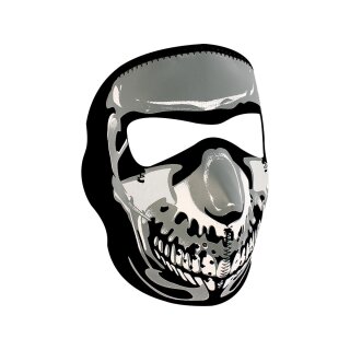 Chrome Skull Neoprene Full Face Mask
