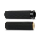 ARLEN NESS Knurled Custom Griffe schwarz brass TBW 08-24