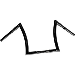 14 Bad Ape Hanger Handlebar Black 1 1/4" Powder Coated Throttle By Wire