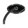 Beveled Cat Eye Mirror Short stem Black, Anodized