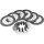 Series K Carbon Fiber Clutch Kit Kit consists of 6 friction plates, one steel drive plate and a set of 10heavy-duty clutch springs. 20% more surface area.
