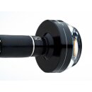 mo.blaze disc LED Bar End Turn Signal Black Anodized Clear LED