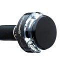 mo.blaze disc LED Bar End Turn Signal Black Anodized Clear LED