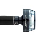 mo.blaze disc LED Bar End Turn Signal Black Anodized Clear LED