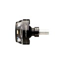 mo.blaze disc LED Bar End Turn Signal Black Anodized Clear LED