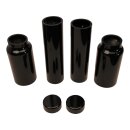 6-Piece Fork Covers with lower Fork Aluminum Covers Without Cult-Werk Logo Black Gloss Powder Coated