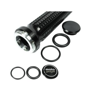 mo.grip Grips Black 1" Anodized Cable operated Throttle By Wire