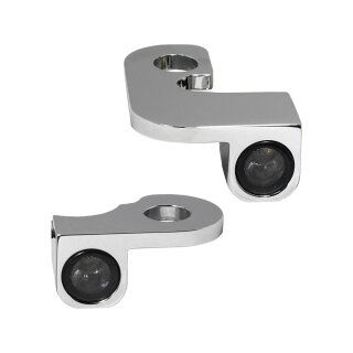 NANO Series LED Turn Signals Chrome Smoke LED