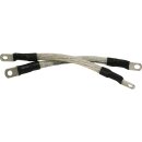 11" Pro Flex Battery Cable Stainless Steel Clear Coated