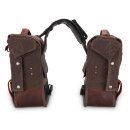 Voyager Throwover Saddlebags Dark Oak