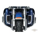 LED Tracer Fairing Lower Grills Chrome White LED