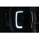 LED Tracer Fairing Lower Grills Chrome White LED