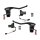 RR90 Can Bus Single Caliper, Hydraulic Clutch Hand Control Kit Downward Mirrors Black Anodized