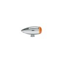 Smooth Bullet LED Turn Signal Black Amber