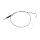 Argent Idle Cable 45 ° Stainless Steel Clear Coated Chrome Look 30"