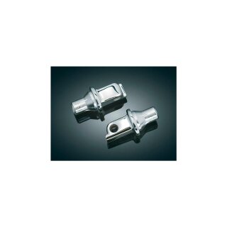 Tapered Peg Adapter For Victory & Indian, Chrome Peg Adapters Smooth Chrome