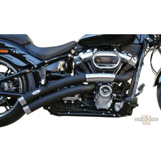 Rainbow Down Under Short Exhaust System Black Coated