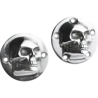 Forward Facing Skull Point Cover 2-hole Aluminium Polished