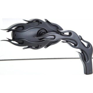 Flamed Micro Mirror Black, Powder Coated