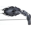 Flamed Micro Mirror Black, Powder Coated
