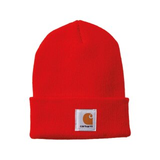 Knit Cuffed Hat Bright Orange