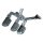 Dually ISO Highway Pegs with Offset & 1-1/4" Magnum Quick Clamps Chrome