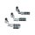 Dually ISO Highway Pegs with Offset & 1-1/4" Magnum Quick Clamps Chrome