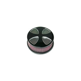 Smooth Cross Hi-Flow Air Cleaner Black