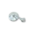 Classic Bar End Mirror 150 mm stem Chrome
