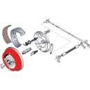 Chrome Brake Drum with Sprocket
