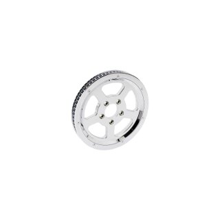 5 spoke Rear Belt Pulley Chrome 20 mm 65.0 teeth