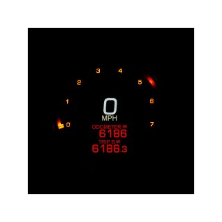 4 1/2" MLX-2000 Series Speedometer/Tachometer Scale: 250 mph; 250 km/h; Scale Color: black Aluminium 114.3 mm
