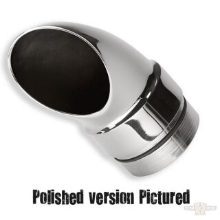 Exhaust,Endcap Spoon Staggered, black