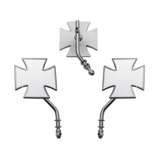 Maltese Mirror Short stem Chrome