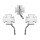 Maltese Mirror Short stem Chrome