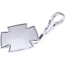 Iron Cross Bar End Mirror 115 mm stem Chrome